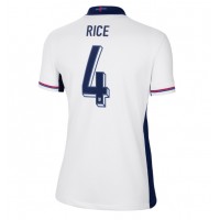 Camiseta Inglaterra Declan Rice #4 Primera Equipación para mujer Eurocopa 2024 manga corta